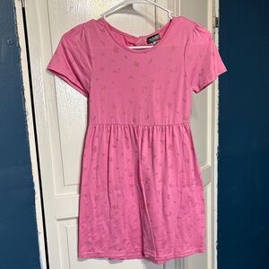 Charming Pink Kids Casual Dress